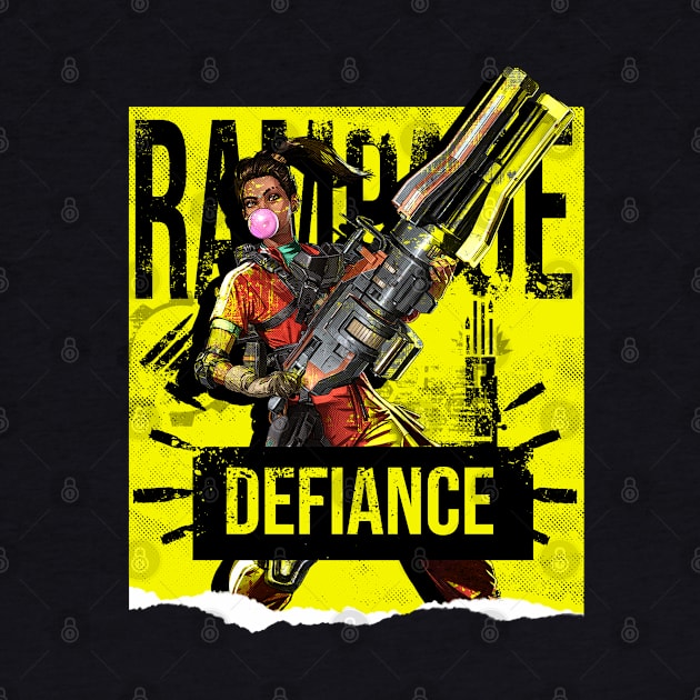 Apex Legends Rampage Defiance by LucioDarkTees